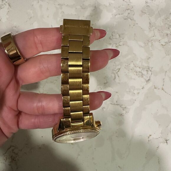 Michael Kors Radiant Gold Chronograph Watch main image 6